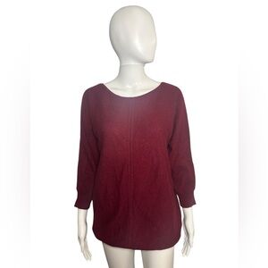 Cynthia Rowley Burgundy Crew Neck Sweater